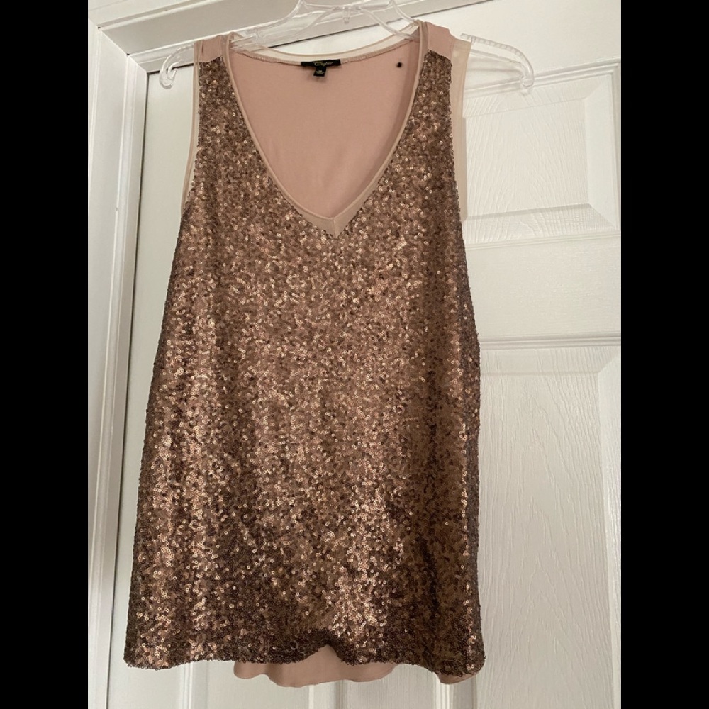 Sequin tank top size M